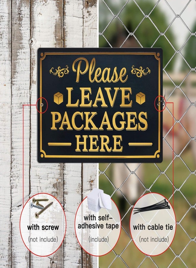 Putuo Decor Please Leave Packages Here Metal Signs Package Signs For Delivery Box Package Delivery Boxes Please Leave Packages Here Signs For Outside Deliveries Decor 8x12 In - Image 5